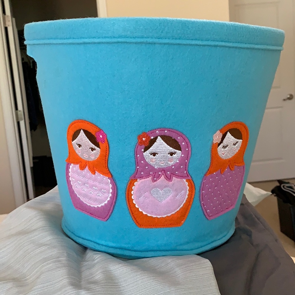 Medium Matryoshka Felt Bin